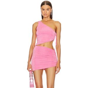 Superdown Vibrant Pink Mini Skirt Set